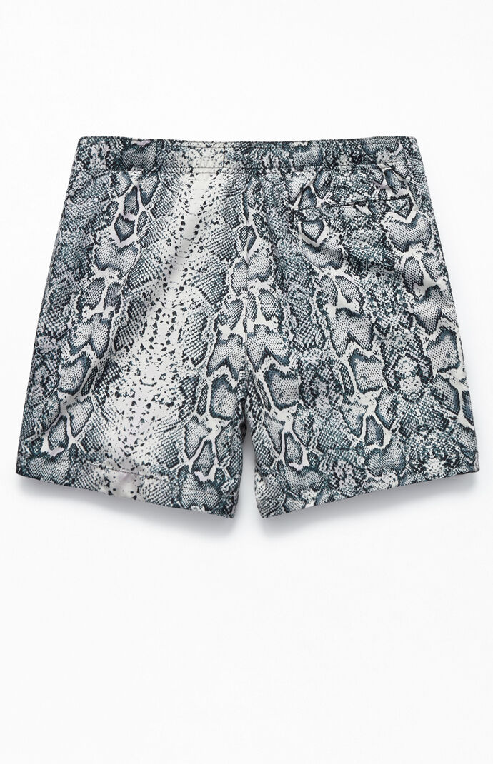 snake print swim trunks