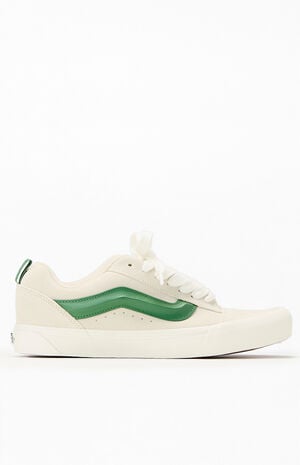 Green & White Knu Skool Shoes