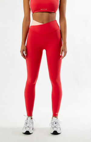 Active Red Wander Full Length Leggings image number 2