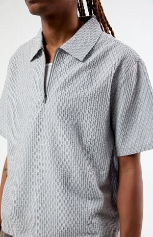 Nomad Gray Quarter Zip Shirt&nbsp; image number 2