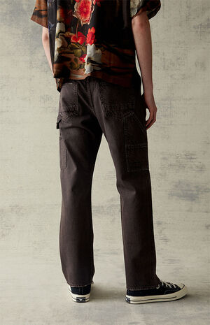 Eco Straight Brown Jeans image number 3