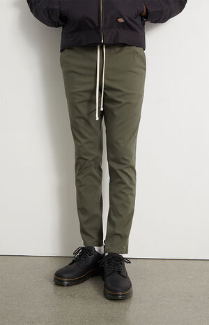 Olive Comfort Stretch Trouser Pants image number 2