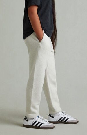Kids Heather Oatmeal Classic Sweatpants image number 4