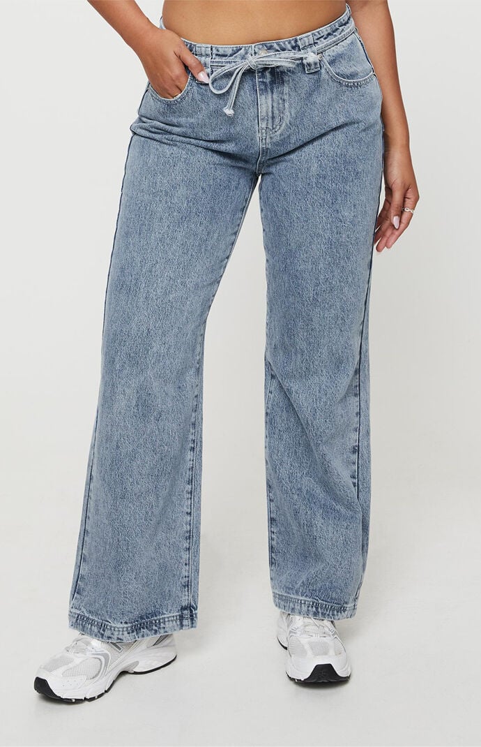 Princess Polly Pemberton Mid Rise Wide Leg Jeans | PacSun