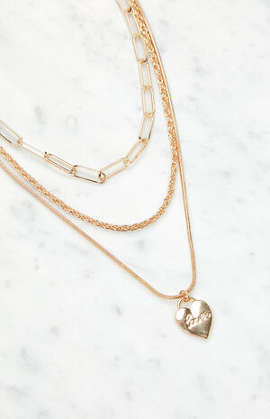 Lover Heart Layered Necklace image number 2
