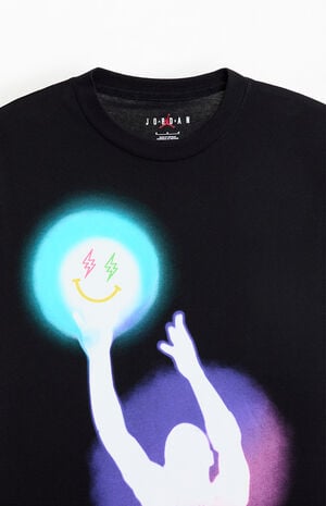Black J Balvin Hoops T-Shirt image number 2