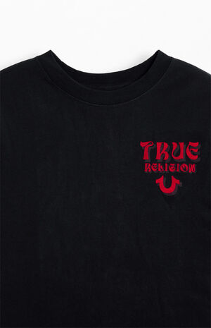 Flocked Logo Oversized T-Shirt image number 3