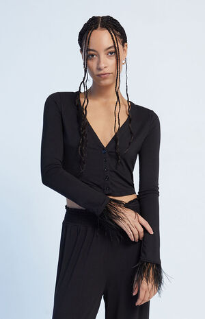 Feather Cardigan image number 1