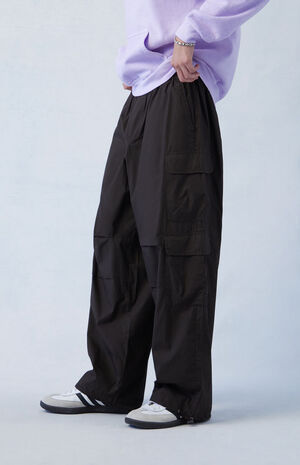 Canvas Brown Parachute Pants image number 4