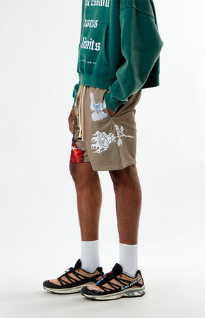 Deadly Rose Mesh Basketball Shorts image number 3