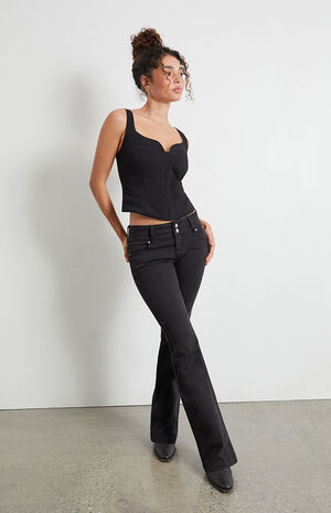 Longline Structured Crop Top image number 4