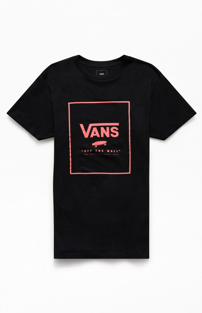 pink and black vans shirt