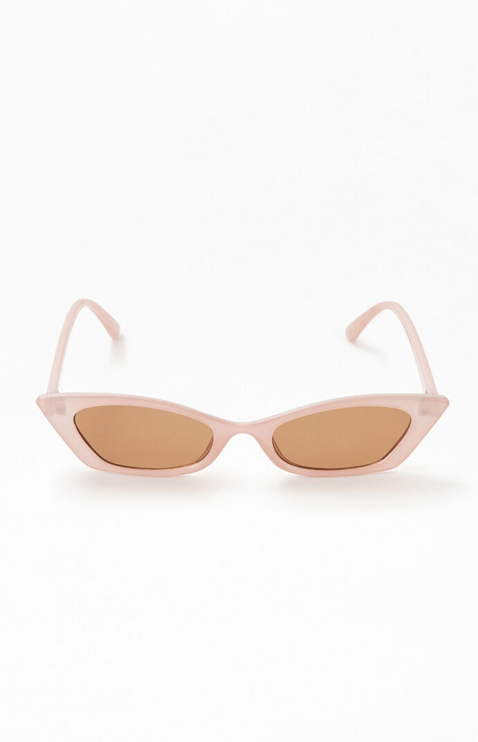 Pink Geometric Cat Eye Sunglasses