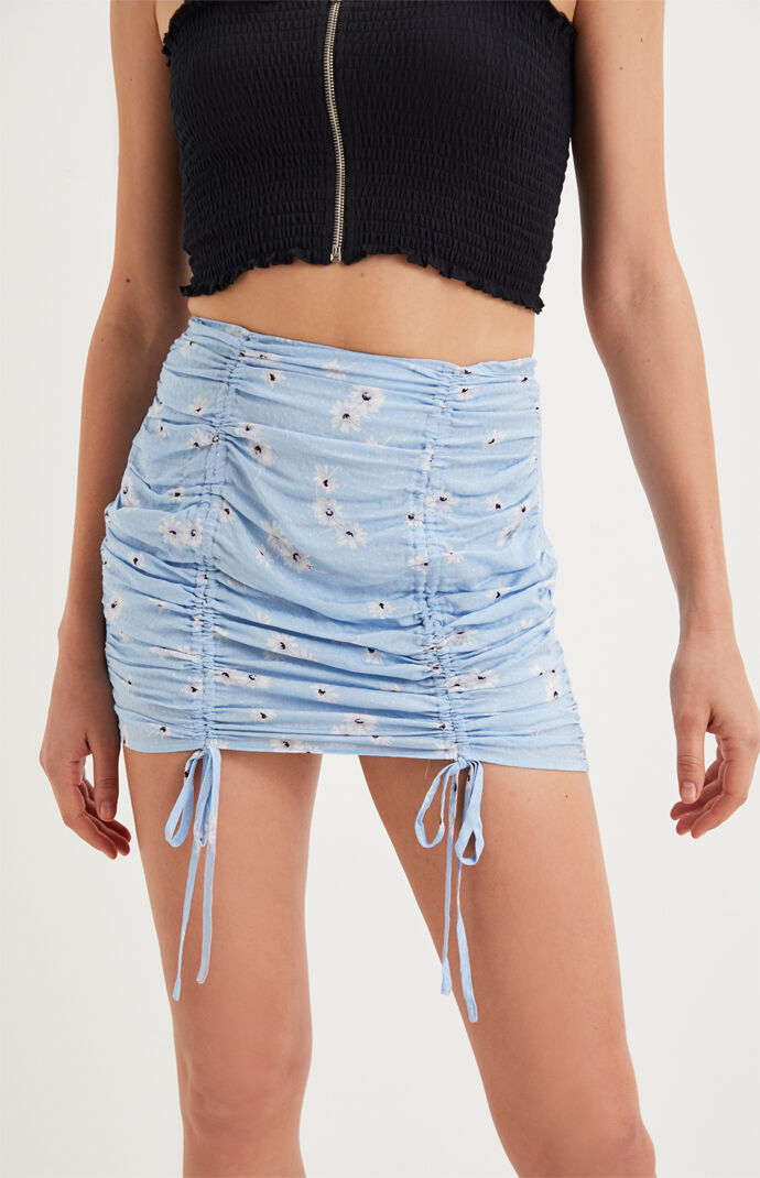 Double Cinched Mini Skirt