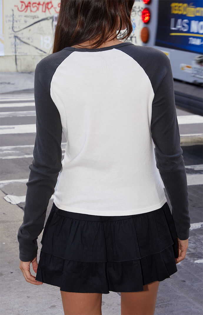 John Galt 28 Bella Long Sleeve Colorblock Top | PacSun