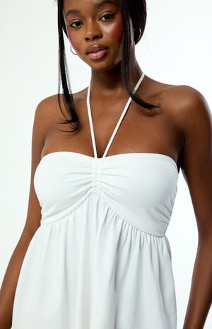 Sara Knit Strapless Babydoll Mini Dress image number 2