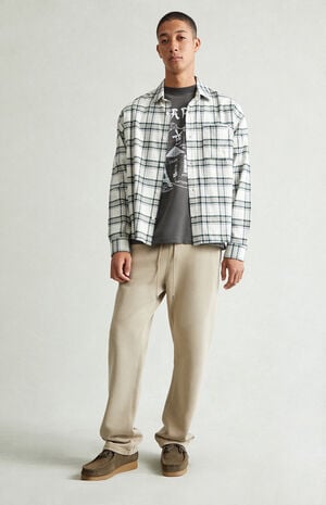 Tan Straight Leg Sweatpants image number 1