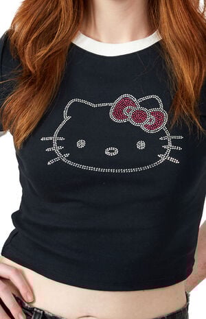 Hello Kitty Rhinestone Baby T-Shirt image number 4