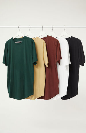 5 Pack Solid Scallop T-Shirt image number 1