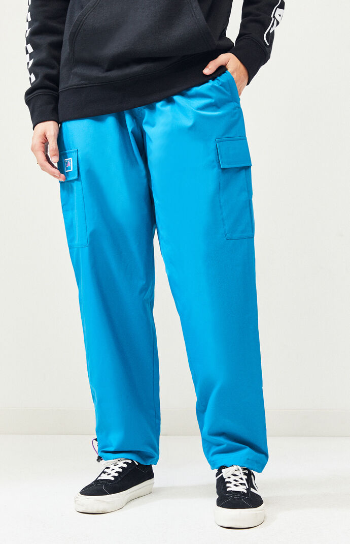 teal cargo pants