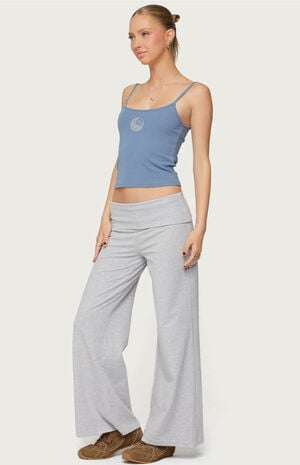 Petite Wide Leg Fold Over Pants image number 4