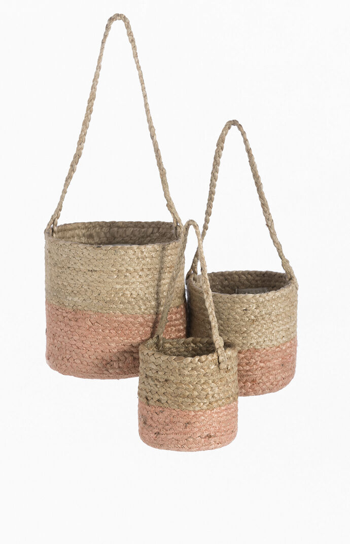 Set Of 3 Camila Hanging Planters