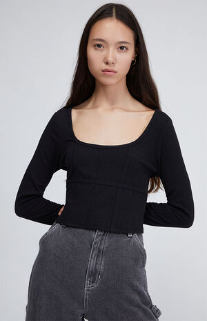 Science Long Sleeve Bustier Top image number 1