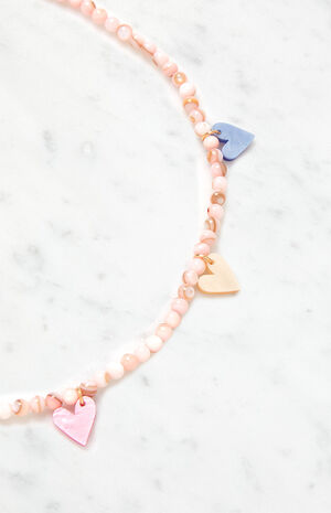 Beaded Heart Necklace image number 4