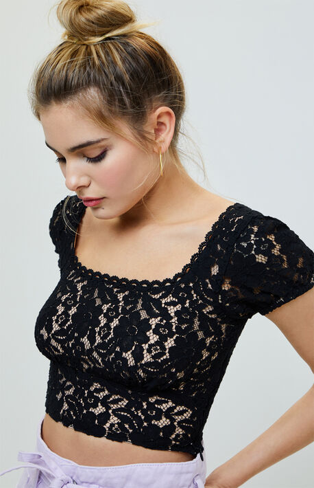 Lace Bustier Top