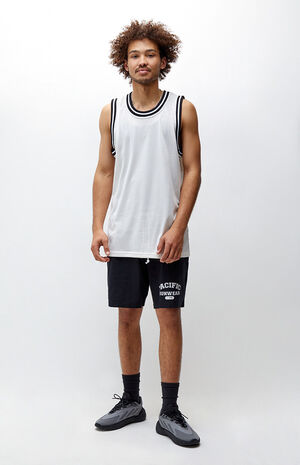 Cream Mesh Tank Top image number 4