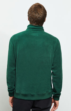 XTX Mens Stylish Stand Collar Slim Quarter Zipper Flap Pockets Pullover Sweater 