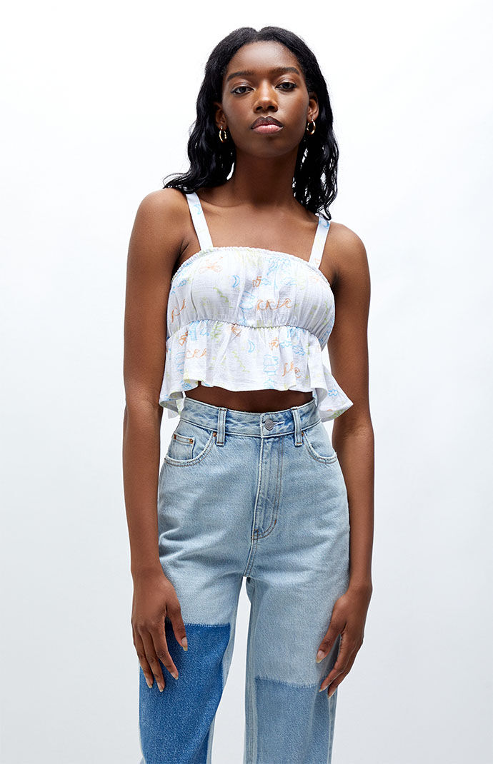 Tank top peplum clearance