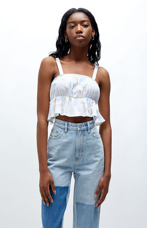 Petite Peplum Tank Top image number 1