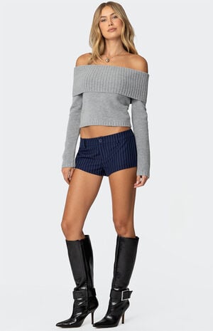 Harrison Pinstripe Micro Shorts image number 4