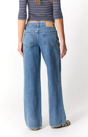 Casey Low Rise Baggy Jeans Medium Blue image number 4
