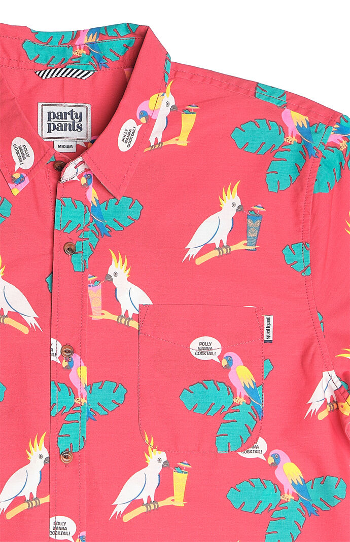 Polly Wanna Cocktail Camp Shirt