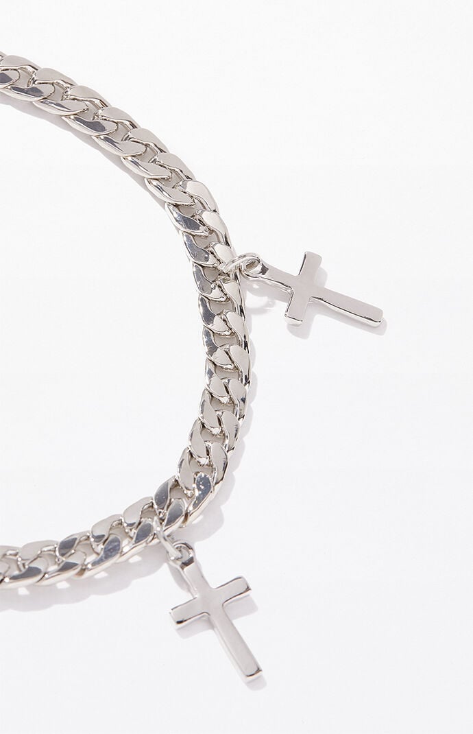 Pacsun cross shop chain bracelet
