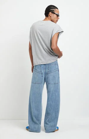 Blake Extreme Baggy Jeans Double Pocket Light Blue image number 1