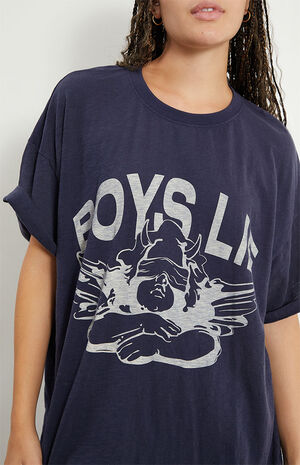 Boys Lie Navy Overlook Boyfriend T-Shirt | PacSun