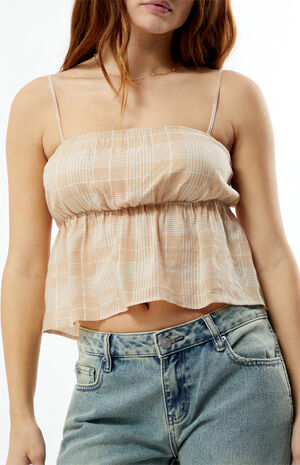 Plaid Babydoll Top image number 3