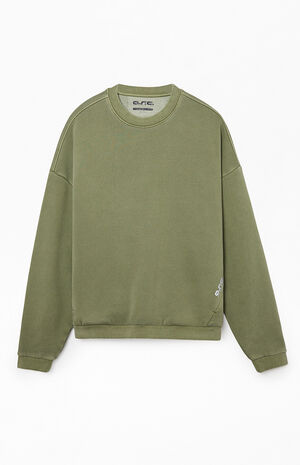 Green Vintage Wash Comfort Crew Neck Sweatshirt image number 1