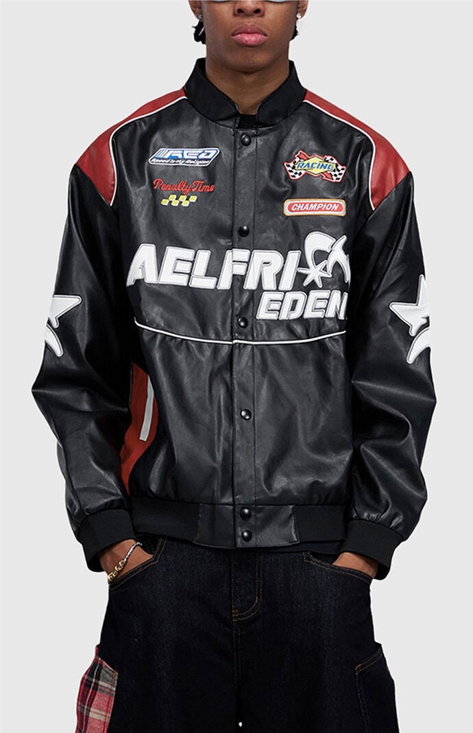 Aelfric Eden Racing Faux Leather Jacket