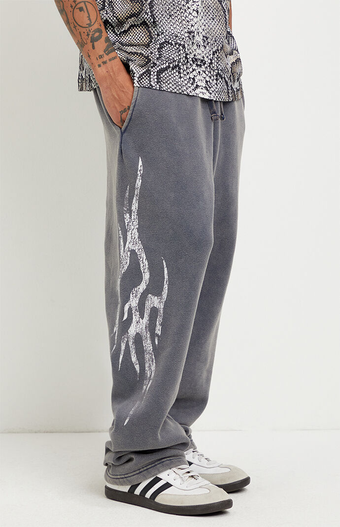 Pacsun Tribal Fleece Baggy Sweatpants