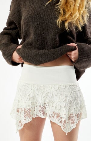 Asymmetrical Floral Mini Skort image number 2