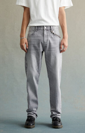 Gray Straight Jeans image number 2