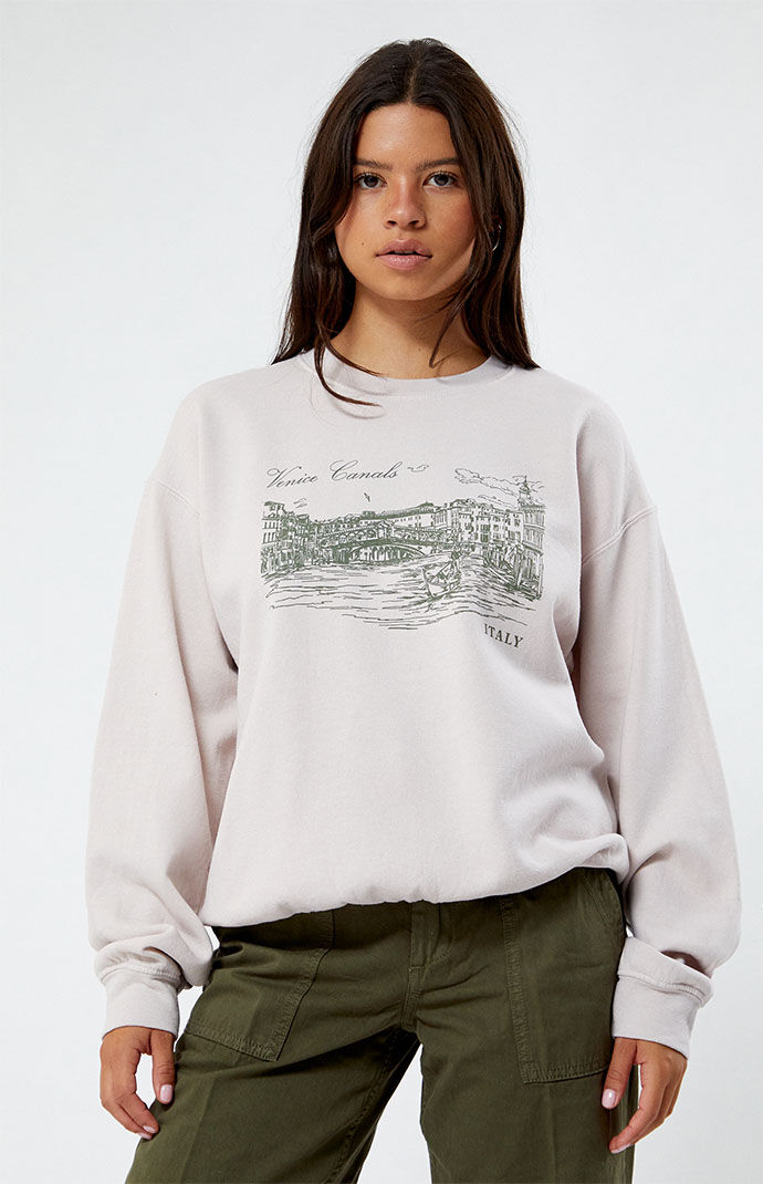 PacSun Tokyo Japan Embroidered Crew Neck Sweatshirt | PacSun