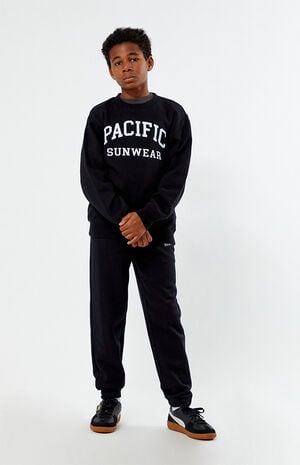 Black Pacific Sunwear Crew Neck Sweatshirt image number 4