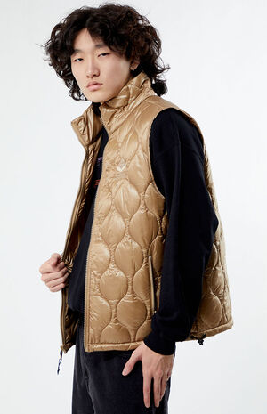 Tan Quilted Vest image number 3