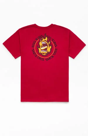 Kids Ringed Screaming Flame T-Shirt image number 1