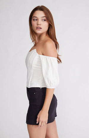 Short Sleeve Longline Corset Top image number 3